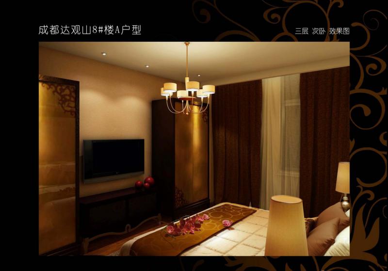 成都达观山别墅8楼A户型——现代古典风格